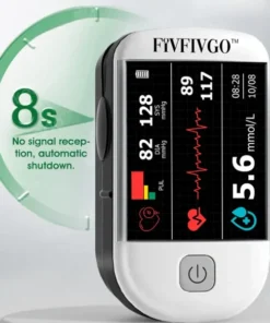 Fivfivgo™ Non-Invasive Laser Blood Glucose Meter offers 99.9% accuracy for glucose measurements.
