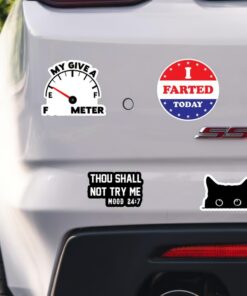 130PCS Funny Saying Sticker Pack – High-quality, waterproof PVC stickers.