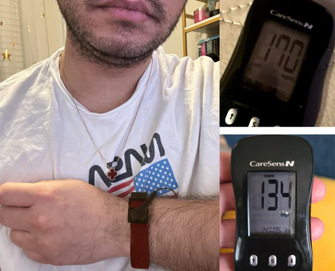 Glucothia™ Sugar Down Grounding Bracelet helps reduce blood sugar fluctuations.