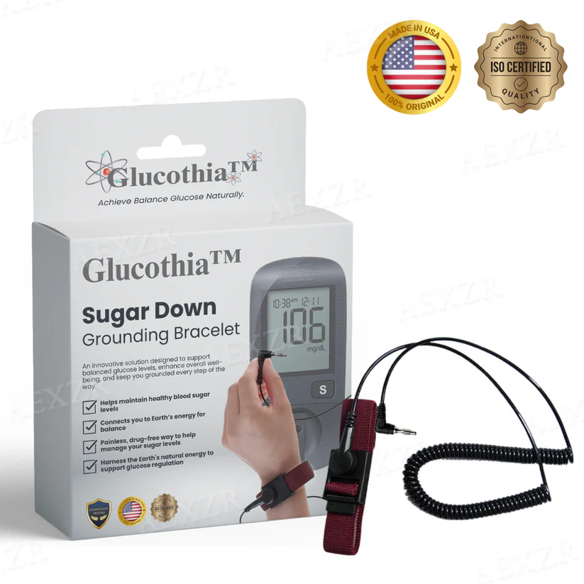 Glucothia™ Sugar Down Grounding Bracelet helps improve insulin function naturally.