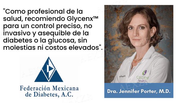 Glycenx™ Precisión Dispositivo Control de Glucosa garantiza resultados rápidos y precisos.