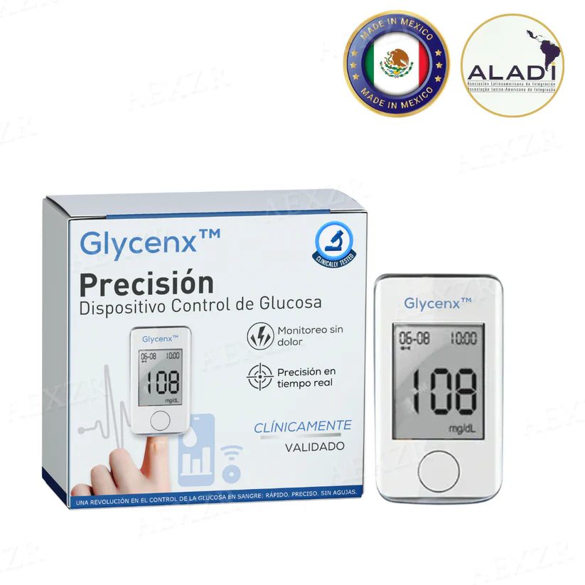 Obtén mediciones rápidas y precisas con Glycenx™ Precisión Dispositivo Control de Glucosa.