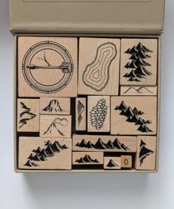 Handmade Map Making Stamp Kit - Handcrafted with care, perfect for creative individuals and map enthusiasts.
