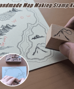 Handmade Map Making Stamp Kit - A unique gift for travelers, kids, and crafters who love to create.