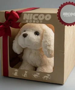 Handmade Robotic Puppy NICOO offers interactive play, mimicking real dog behaviors like walking, barking, and running.