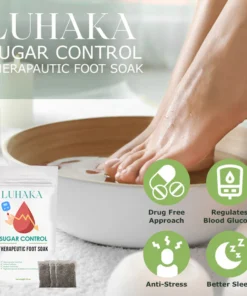 LUHAKA Sugar Control Therapeutic Foot Soak is crafted with natural ingredients to balance blood sugar.