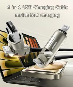 MFish 4-in-1 USB Charging Cable simplifies your life with wide device compatibility.