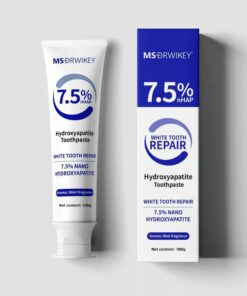 Keep your teeth bright and healthy with MSDRWIKEY Fluoride-Free Hydroxyapatite Toothpaste.