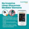 Control total de tu salud con el Medidor Láser No Invasivo GlucoMax™ en la palma de tu mano.