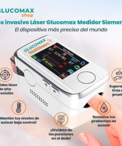 Con el Medidor Láser No Invasivo GlucoMax™, mide tu glucosa de manera práctica y segura.