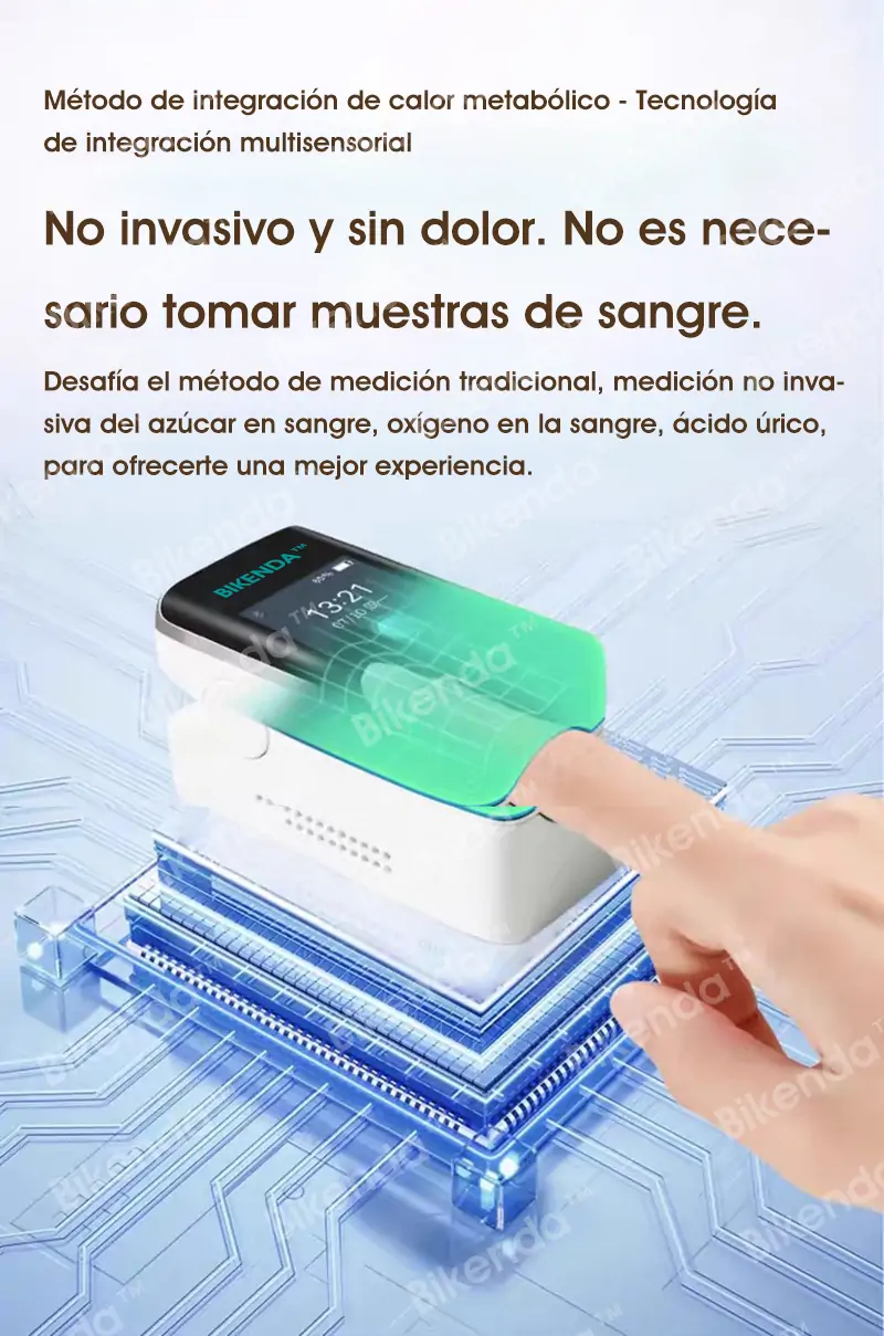 Medidor de Glucosa en Sangre No Invasivo Bikenda™