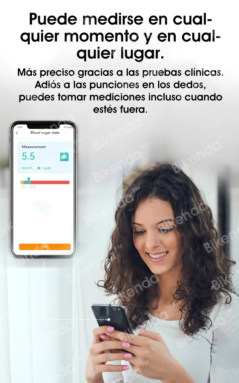 Medidor de Glucosa en Sangre No Invasivo Bikenda™