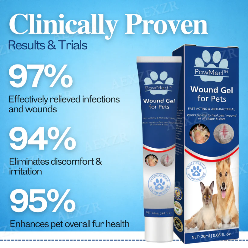 Use PawMed™ Wound Gel for Pets for convenient, mess-free application on pet wounds.
