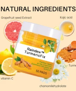 Natural turmeric for lasting joint repair – Raindew™ TurmericFix pads.