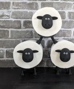 Sheep Toilet Roll Holder – Cute sheep design for a fun and charming bathroom decor.