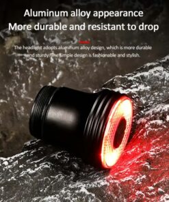 Easy to install with two mounting bases (seat post and handlebar), the Smart Brake Outdoor Riding Light is user-friendly.