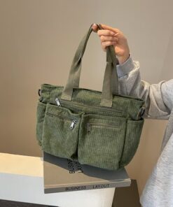 Solid Color Zipper Everything Tote Bags – Secure zipper closure for added safety and a chic, everyday look.