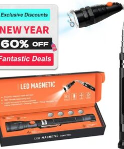 The Buletboard Telescoping Magnetic Pickup Tool is perfect for use in cars, homes, and offices.