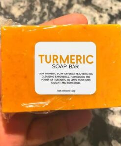 Turmeric & Kojic Acid Brightening Soap helps brighten skin and fade dark spots for a more even complexion.