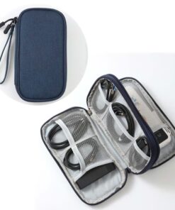 Keep your chargers and accessories organized with the Waterproof Data Cable Storage Bag.