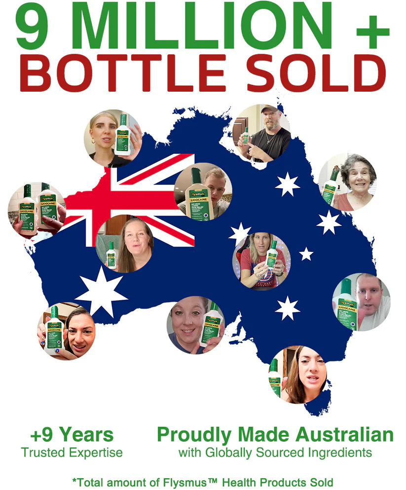 flysmus™ Lidocaine 5Mins Pain Relief Healing Spray offers powerful pain relief.