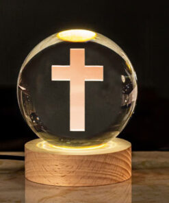 Add divine elegance to your room with the Healing Crystal Lighting Lamp’s K9 crystal ball.