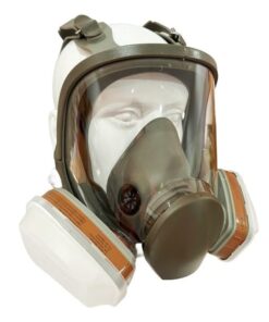 Anti-Fog Full Face Mask for Woodworking ensures clear, fog-free vision while preventing exposure to harmful materials.