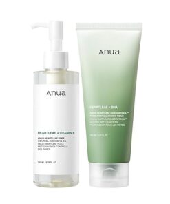 Anua Double Cleansing Duo Set - Light foam for deep cleansing while maintaining skin's natural balance.