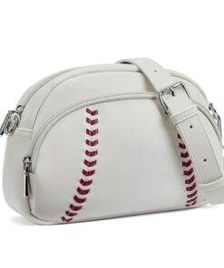 Handwoven Baseball Purse: Unique crossbody bag with handwoven baseball elements for a stylish, casual look.