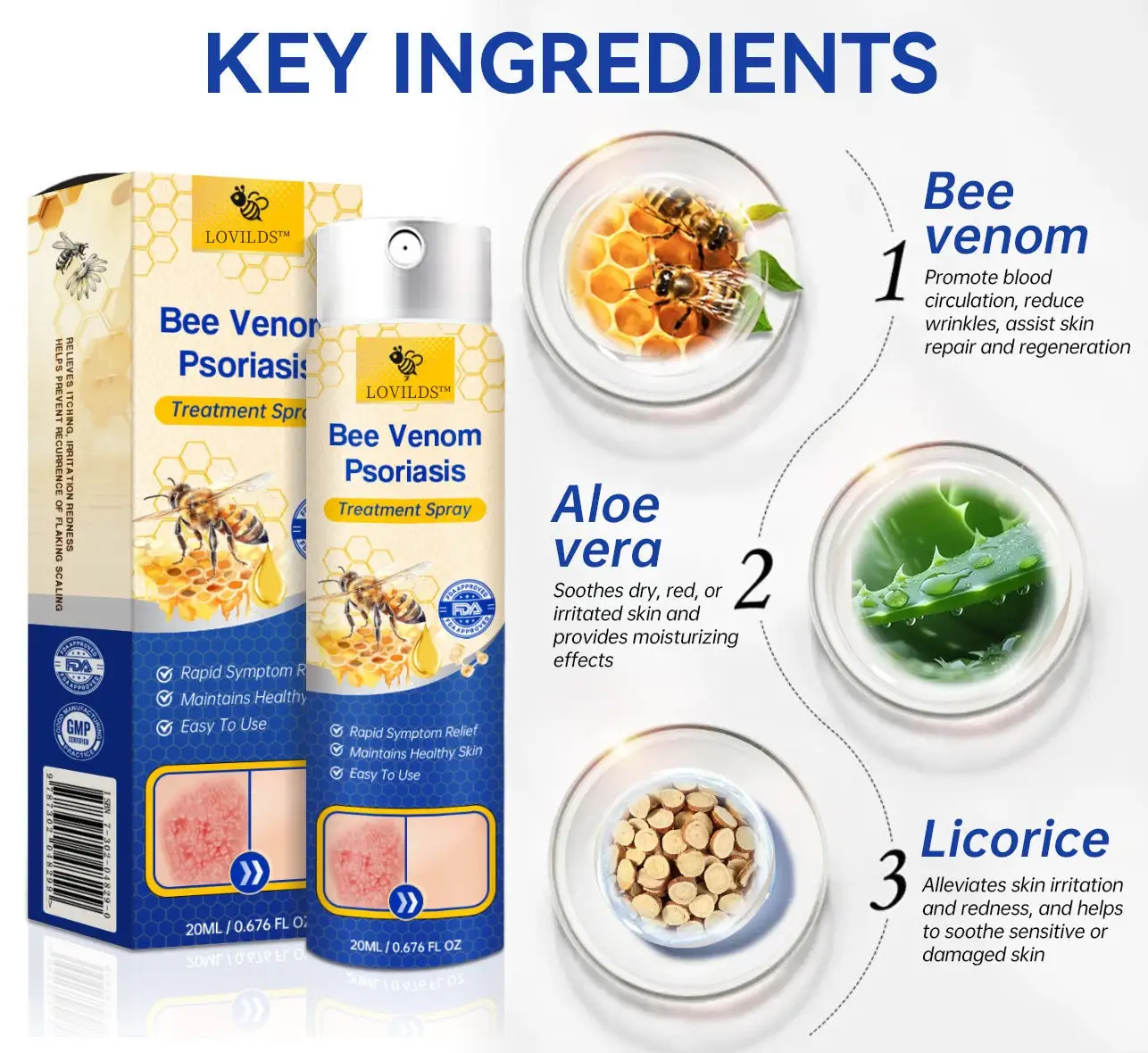 LOVILDS™ PsoriaHeal psoriasis Spray