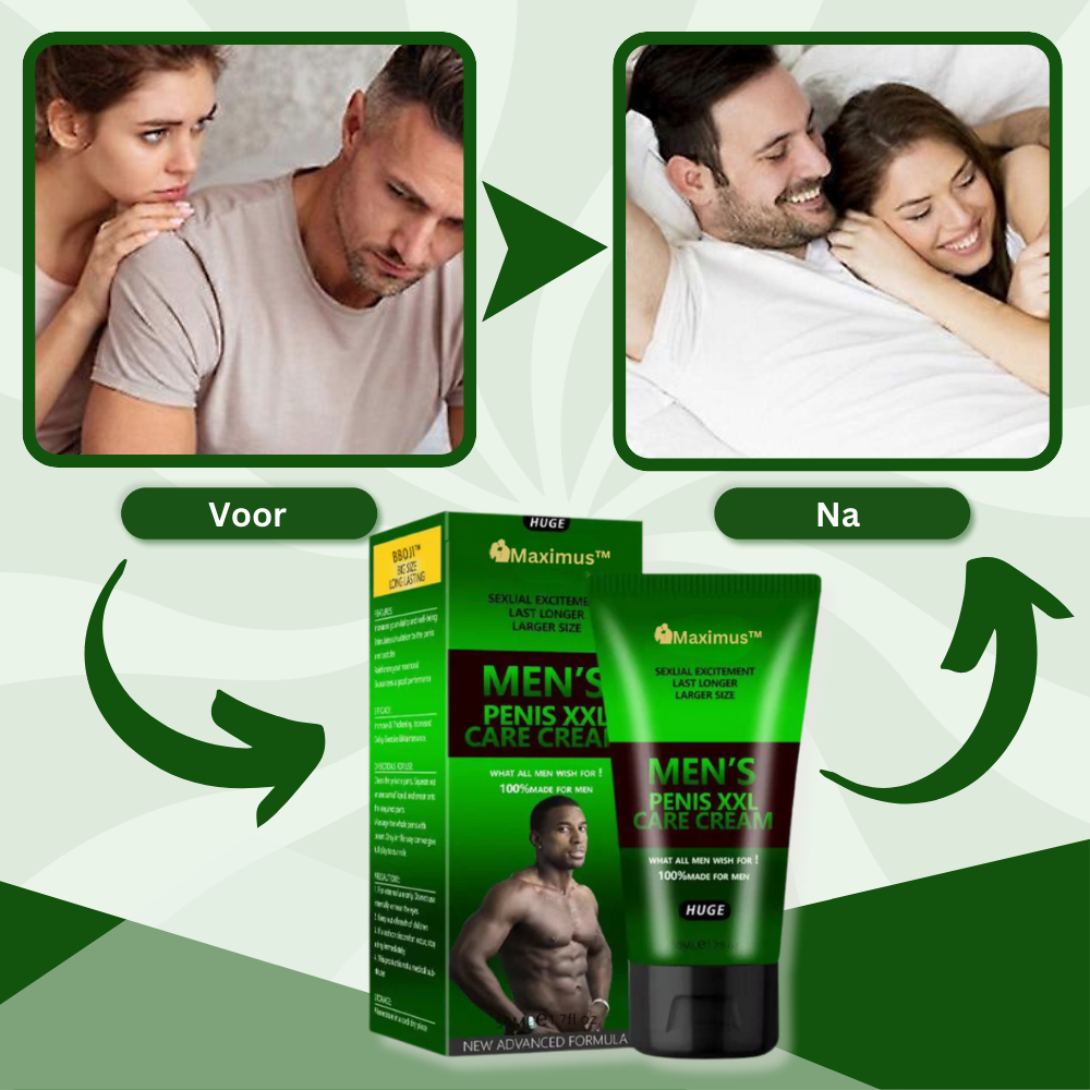 Maximus™ Cream | Vergroot je penis tot 5cm in slechts 8 dagen - Geen operatie nodig!