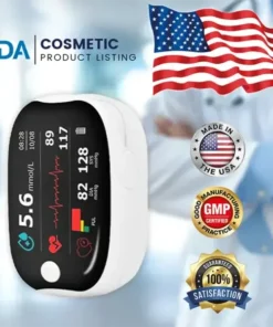 [Official Store] Ceoerty™ GlucoSense Laser Blood Glucose Monitoring Device ✅for Blood Sugar, Blood Oxygen Saturation, and Blood Pressure Measurement👍🏻 99.9% Accuracy