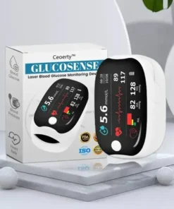 [Official Store] Ceoerty™ GlucoSense Laser Blood Glucose Monitoring Device ✅for Blood Sugar, Blood Oxygen Saturation, and Blood Pressure Measurement👍🏻 99.9% Accuracy