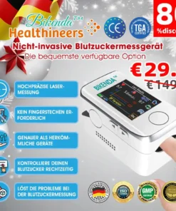 【Offizieller Laden】𝐁𝐢𝐤𝐞𝐧𝐝𝐚™ Non-Invasive Blutzuckermessgerät – 99,9% Genauigkeit für eine schmerzfreie Blutzuckerkontrolle!