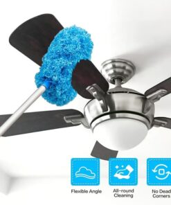 Effectively remove dust and dirt with the Removable Microfiber Fan Cleaner, an eco-friendly cleaning solution.
