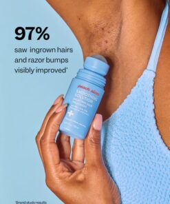 Smoothing Solution Ingrown Hair Treatment reduces irritation and leaves skin smooth after shaving.