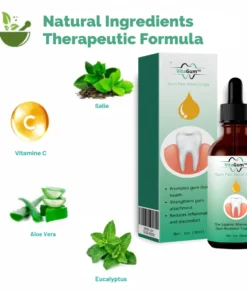 VitaGum™ Gum Repair Drops quickly relieves gum pain and provides instant comfort.