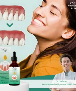 VitaGum™ Gum Repair Drops helps rebuild receding gums for lasting health and vitality.