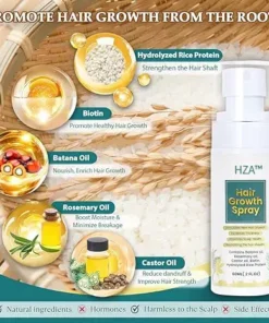 HZA™ Natural Hair Growth Oil Spray
