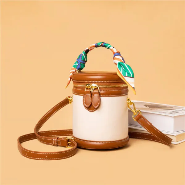 Fashion Colorblock Bucket Bag