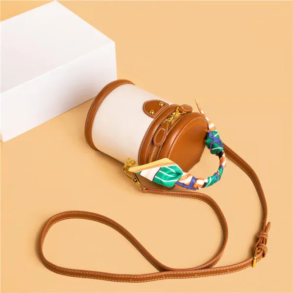 Fashion Colorblock Bucket Bag