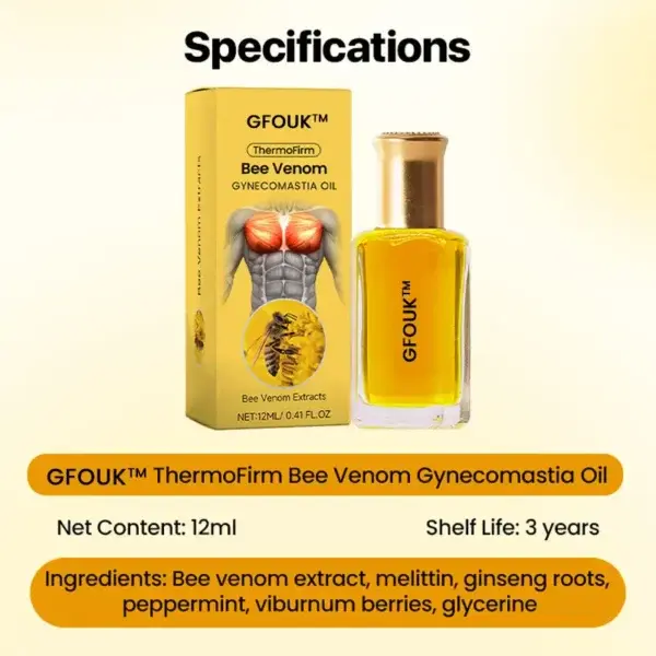 GFOUK™ ThermoFirm Bee Venom Gynecomastia Oil