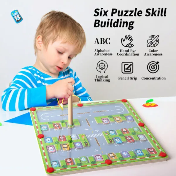 Magnetic Maze Alphabet Learning Toy