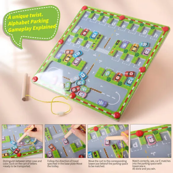 Magnetic Maze Alphabet Learning Toy