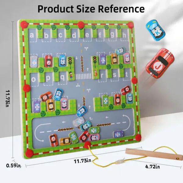 Magnetic Maze Alphabet Learning Toy