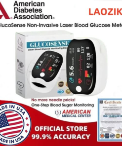 【🏥Painless Monitoring🛡️】Say goodbye to fingertip pain! LAOZIK™ blood glucose meter protects your health 24 hours a day🛡️