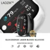 【📈Painless Monitoring📊】“Say goodbye to finger-prick blood collection！LAOZIK™ blood glucose meter protects your health 24 hours a day🛡️