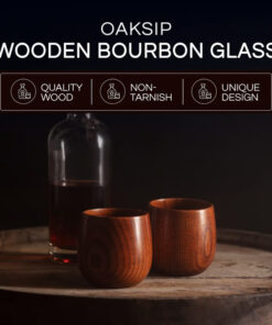 Handmade Wooden Whiskey Tumbler