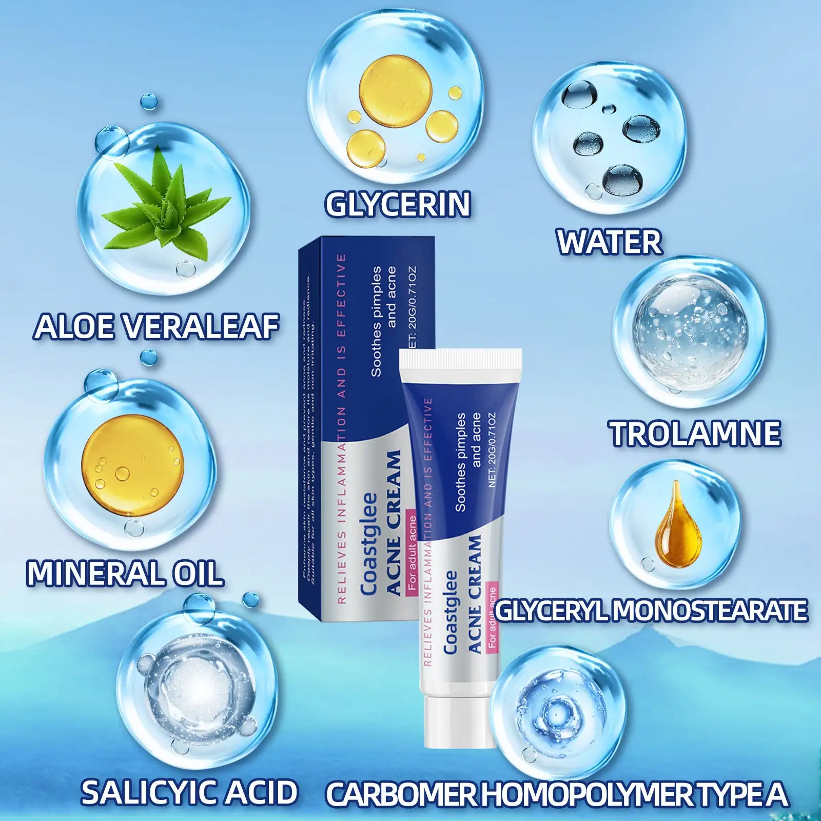 coastglee™ Gentle Care Herbal Acne Cream