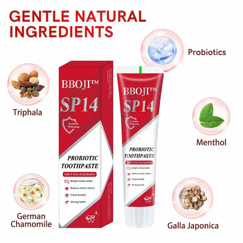 BBOJI™ SP-14 Probiotic Ultra Whitening Toothpaste✅ADA-CERTIFIED & Trusted by Dental Professionals👨⚕️